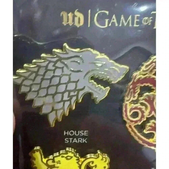 Game Of Thrones Urban Decay HBO Pins Set House Stark Lannister Targaryen NEW! - Picture 4 of 5